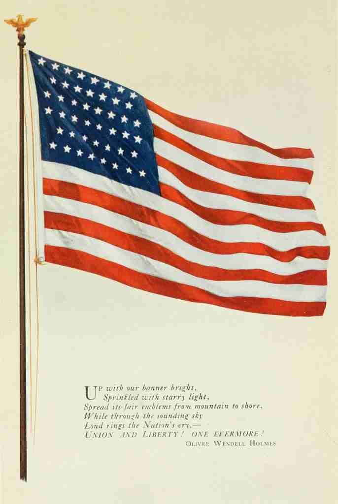 Flag The American Flag 1910 Old Glory A4 Photo Print