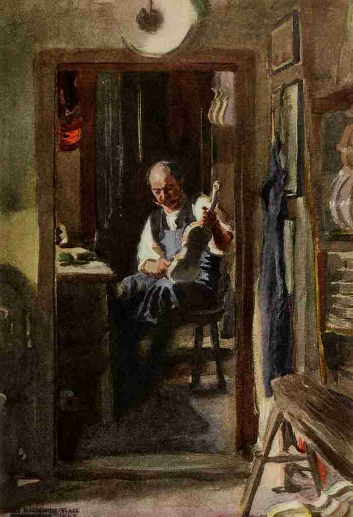Flagg J Montgomery 1877 1960 Scribners 43 1908 Instrument maker at work A4 Photo Print