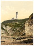 Flamborough lighthouse Yorkshire Vintage A4 Photo Print