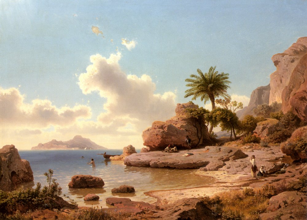 Flamm Albert Ansicht Von Capri Art A4 Photo Print