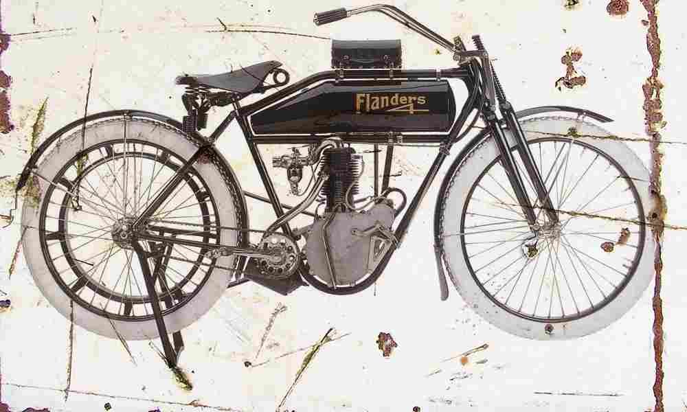 Flanders 4 1911 Aged Vintage A4 Photo Print