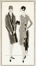 Flapper Dresses Women Vintage Retro Advert Poster A4 Photo Print