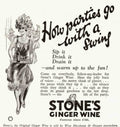 Flapper Ginger Wine Vintage Retro Advert Poster A4 Photo Print