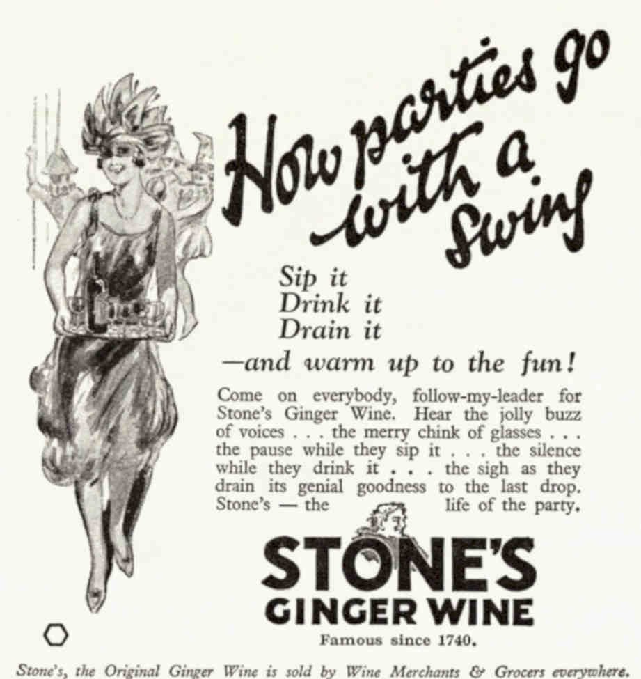Flapper Ginger Wine Vintage Retro Advert Poster A4 Photo Print