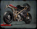 Flash Back Endurance 1 A4 Photo Print Motorbike Vintage Aged