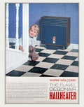 Flavel Debonaire Hallheater Vintage Retro Advert Poster A4 Photo Print