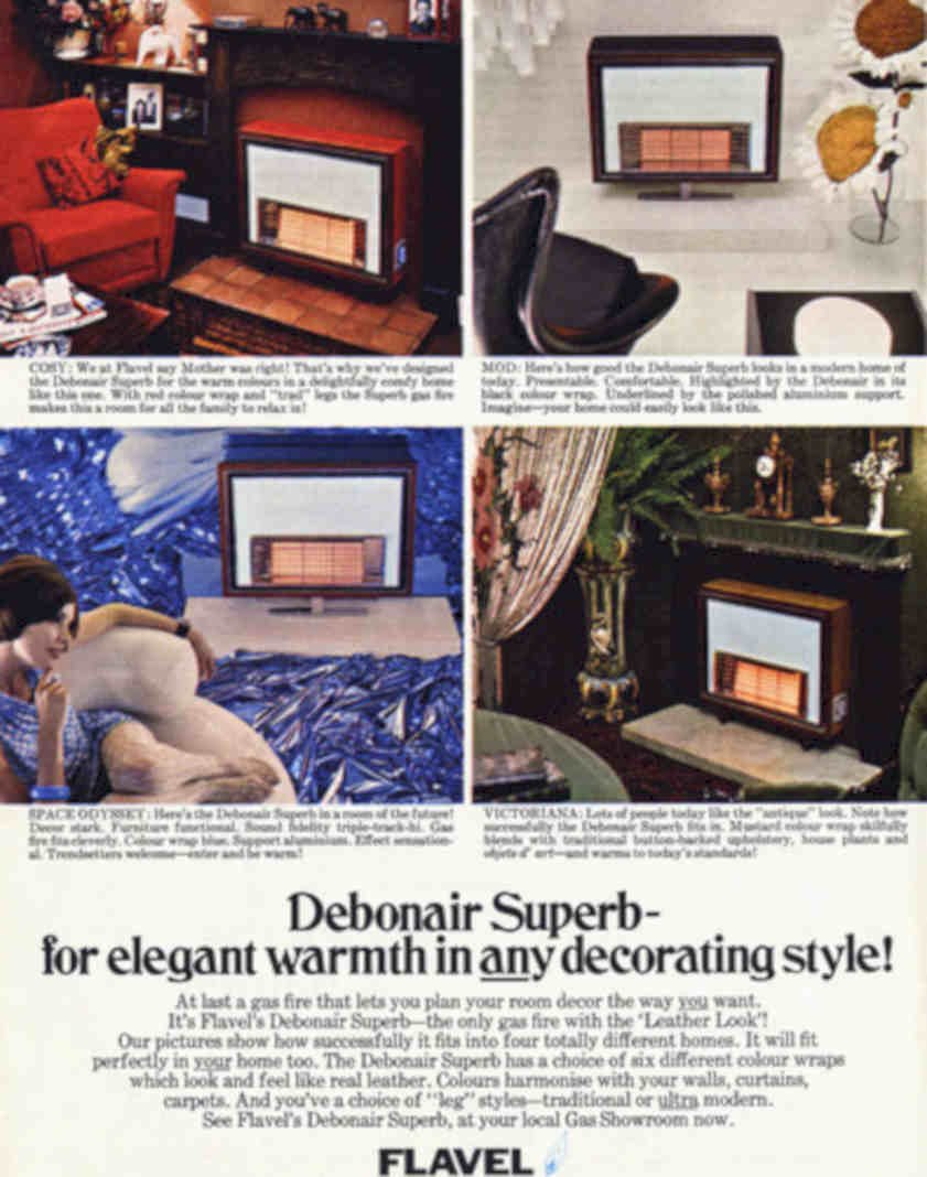 Flavel Fireplace Warmth Vintage Retro Advert Poster A4 Photo Print