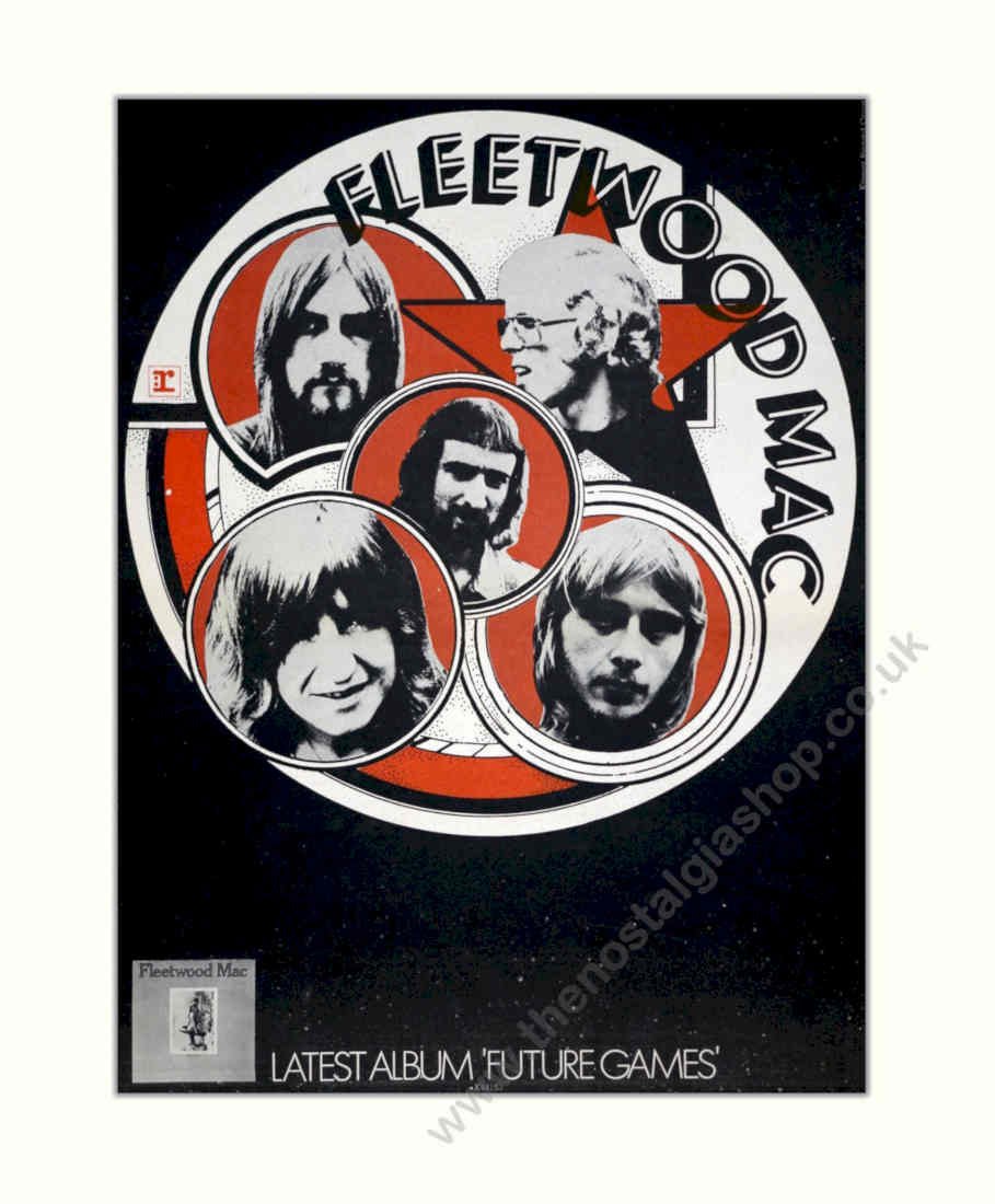 Fleetwood Mac Poster Vintage Retro Advert Poster A4 Photo Print