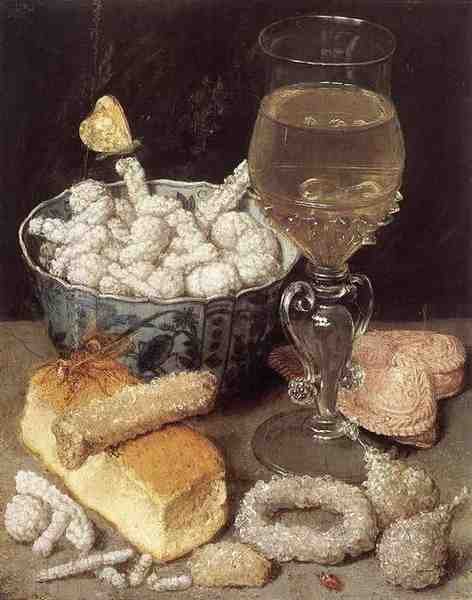 Flegel Georg Still Life With Bread And Confectionary A4 Photo Print