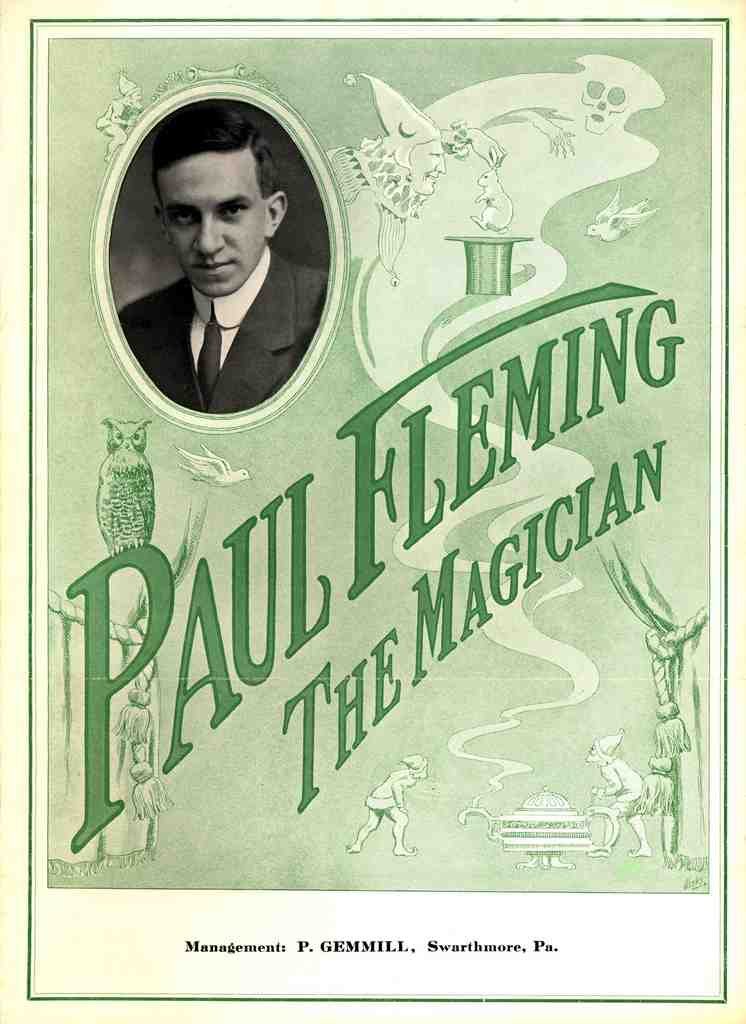 Fleming Magic Magician Vintage A4 Photo Print