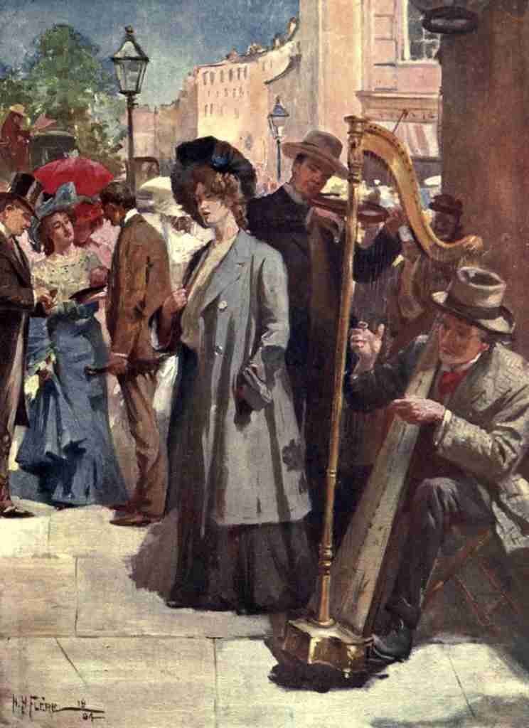 Flere Herbert H 1873 1926 Itinerant Musicians Living London 1902 A4 Photo Print