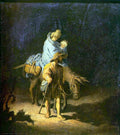 Flight Into Egypt Rembrandt A4 Photo Print