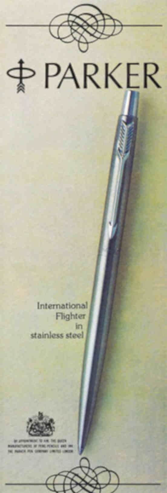 Flightwriter Pen Parker Vintage Retro Advert Poster A4 Photo Print