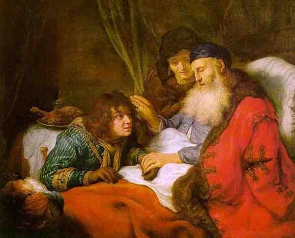 Flinck Govert Teunisz Isaac Blessing Jacob 5 A4 Photo Print
