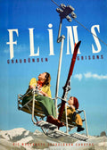 Flins Ski Cable Vintage Retro Advert Poster A4 Photo Print