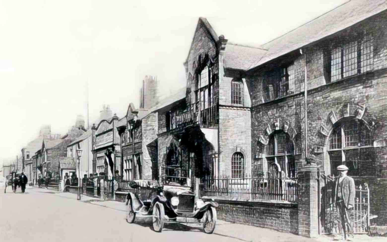 Flintshire Buckley Free Library and Council Chambers Vintage A4 Photo Print