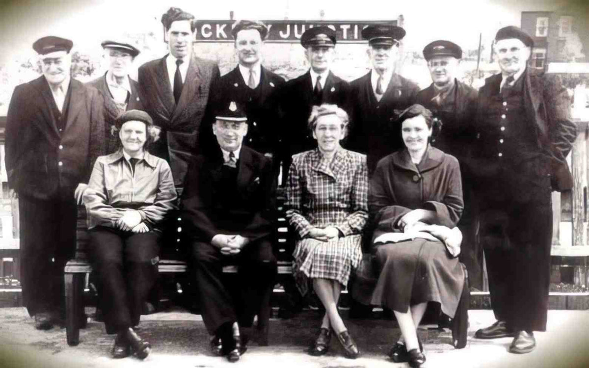 Flintshire Buckley Junction Staff Vintage A4 Photo Print