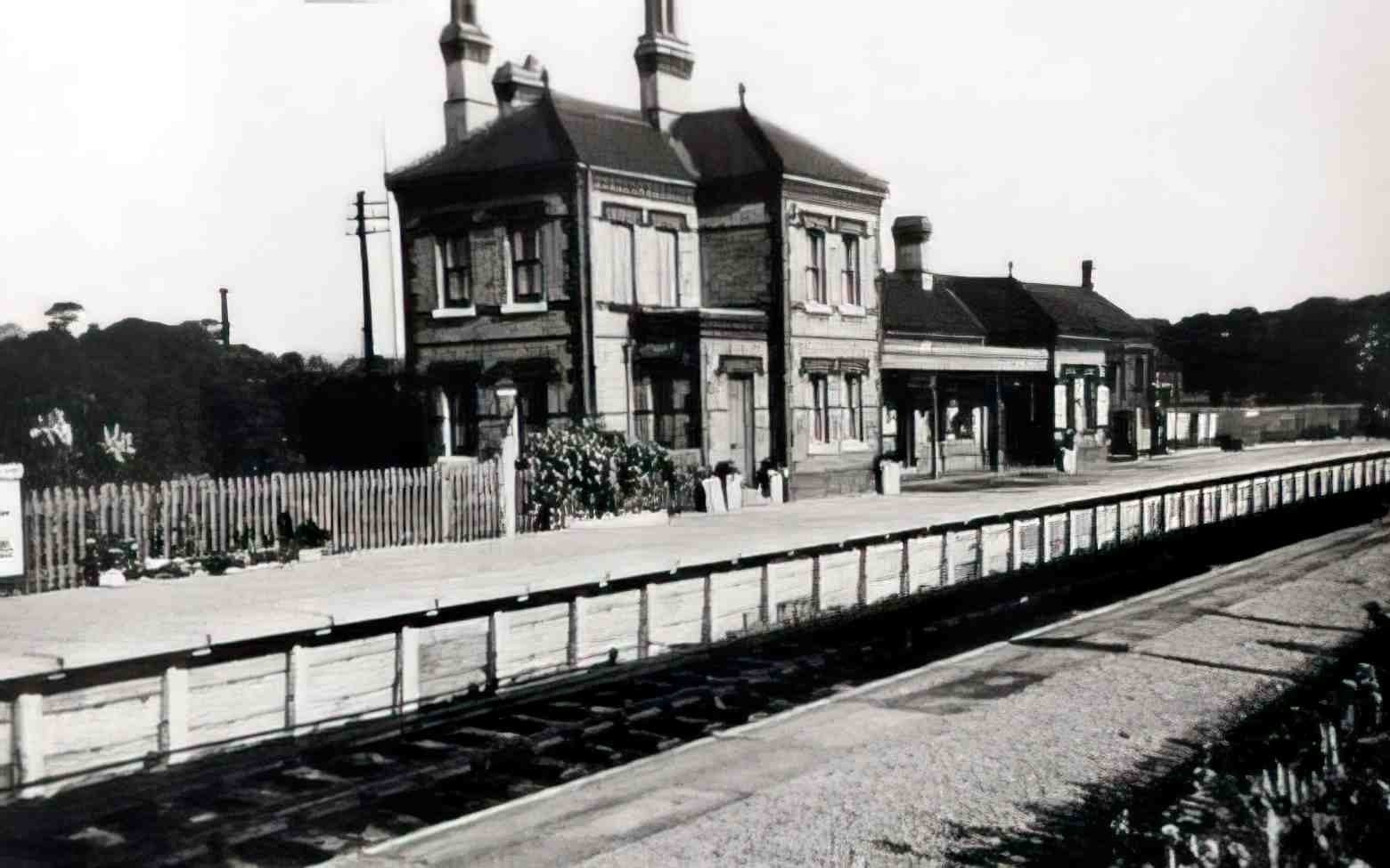 Flintshire Buckley Junction Station Vintage A4 Photo Print