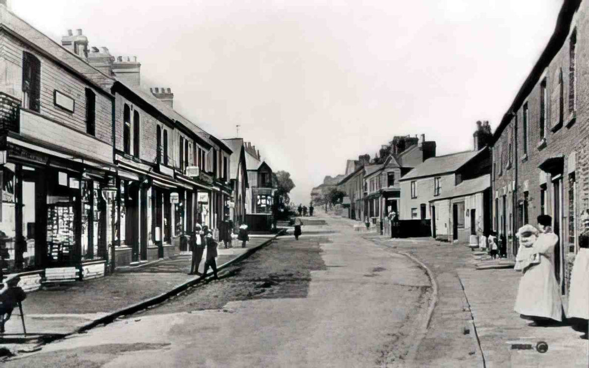 Flintshire Buckley Lane End Road Vintage A4 Photo Print