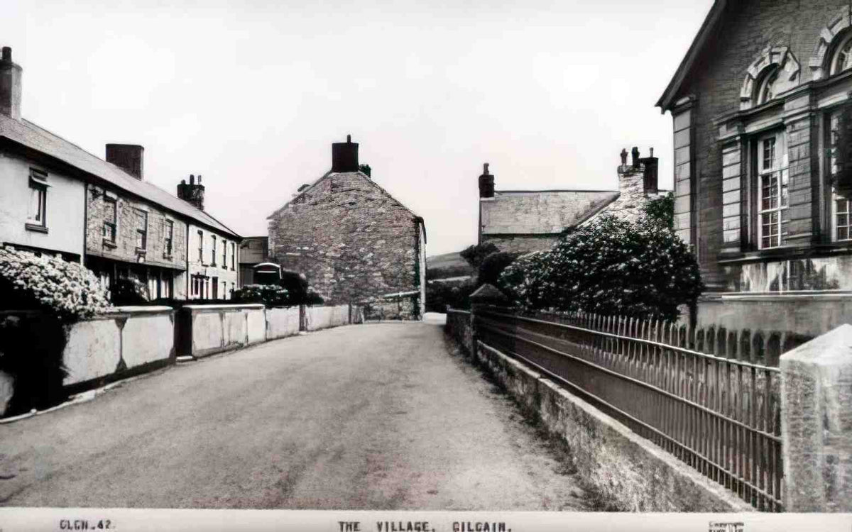 Flintshire Cilcain Village V Vintage A4 Photo Print