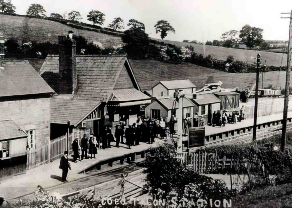 Flintshire Coed Talon Station Vintage A4 Photo Print