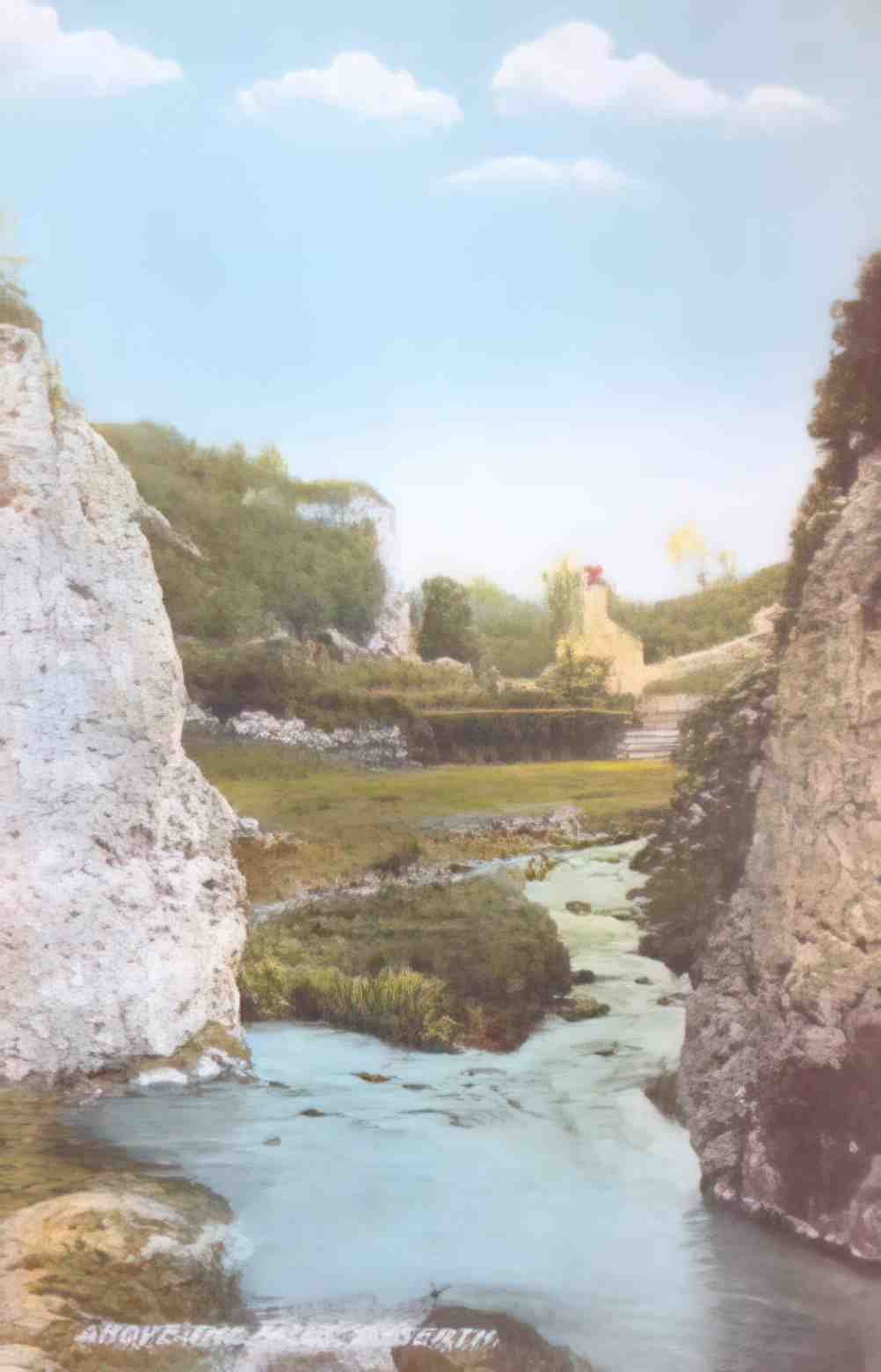 Flintshire Dyserth Above the falls Vintage A4 Photo Print