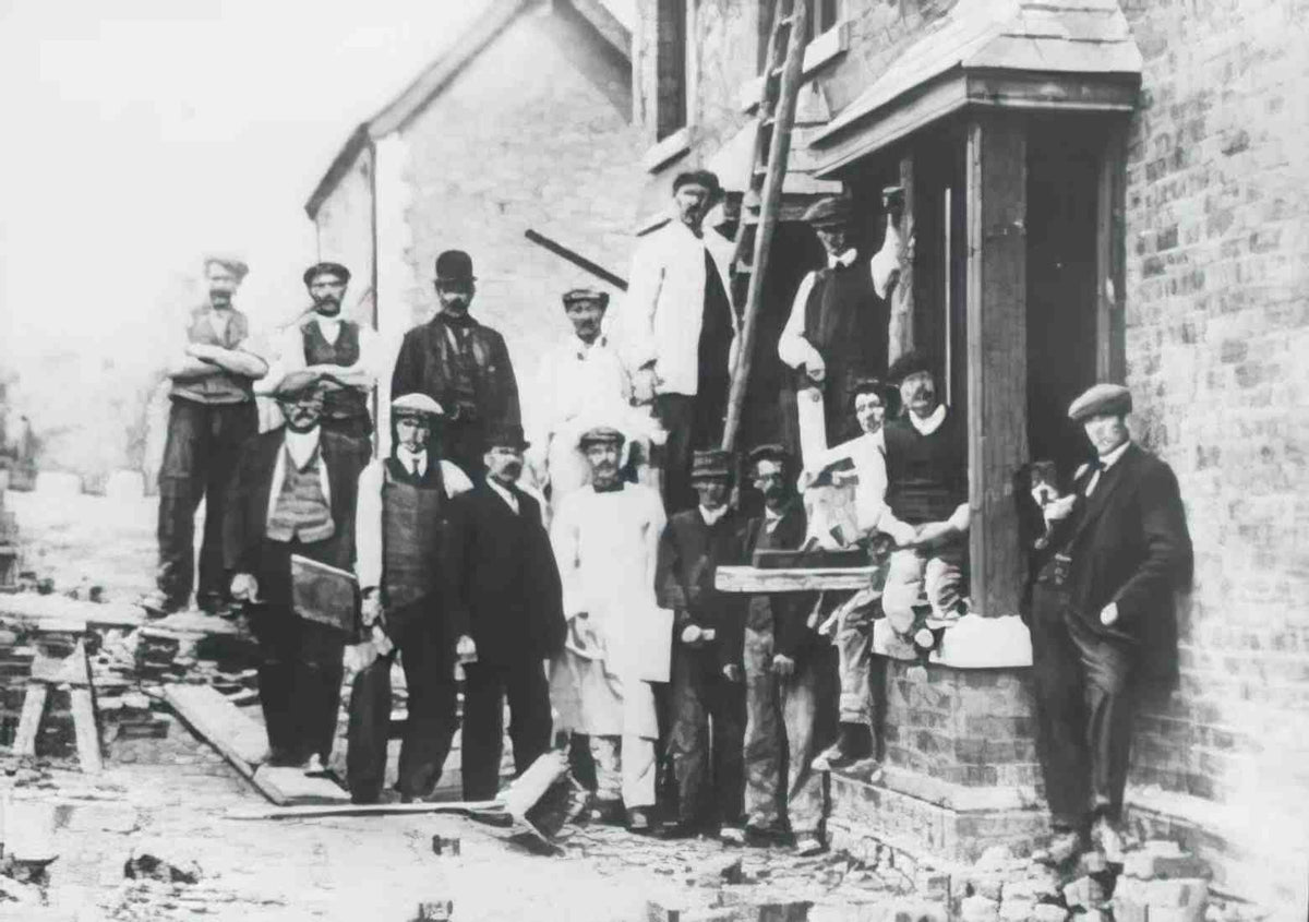 Flintshire Dyserth Builders Vintage A4 Photo Print