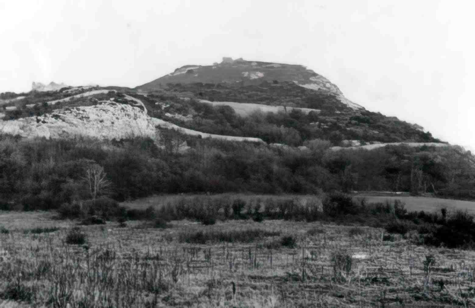 Flintshire Dyserth Castle Vintage A4 Photo Print