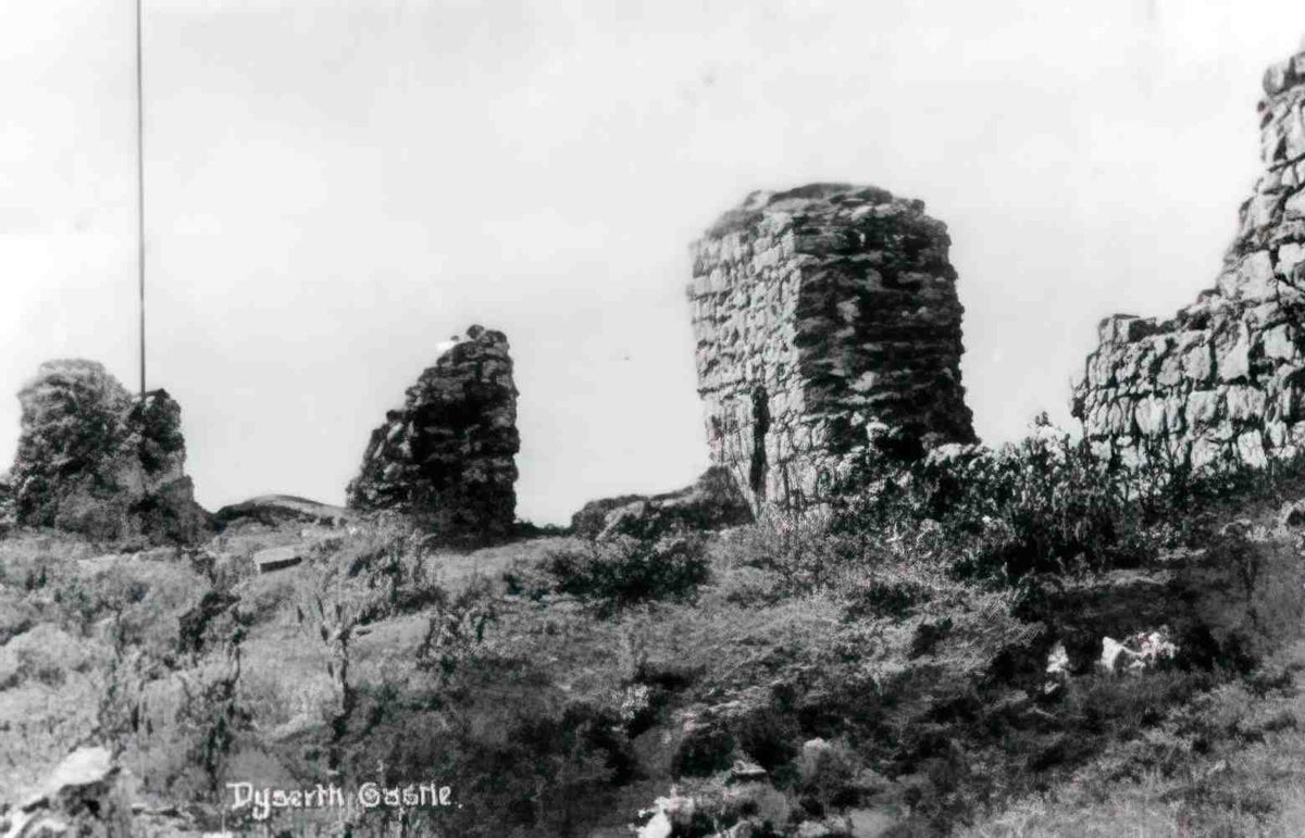 Flintshire Dyserth Castle Walls Vintage A4 Photo Print