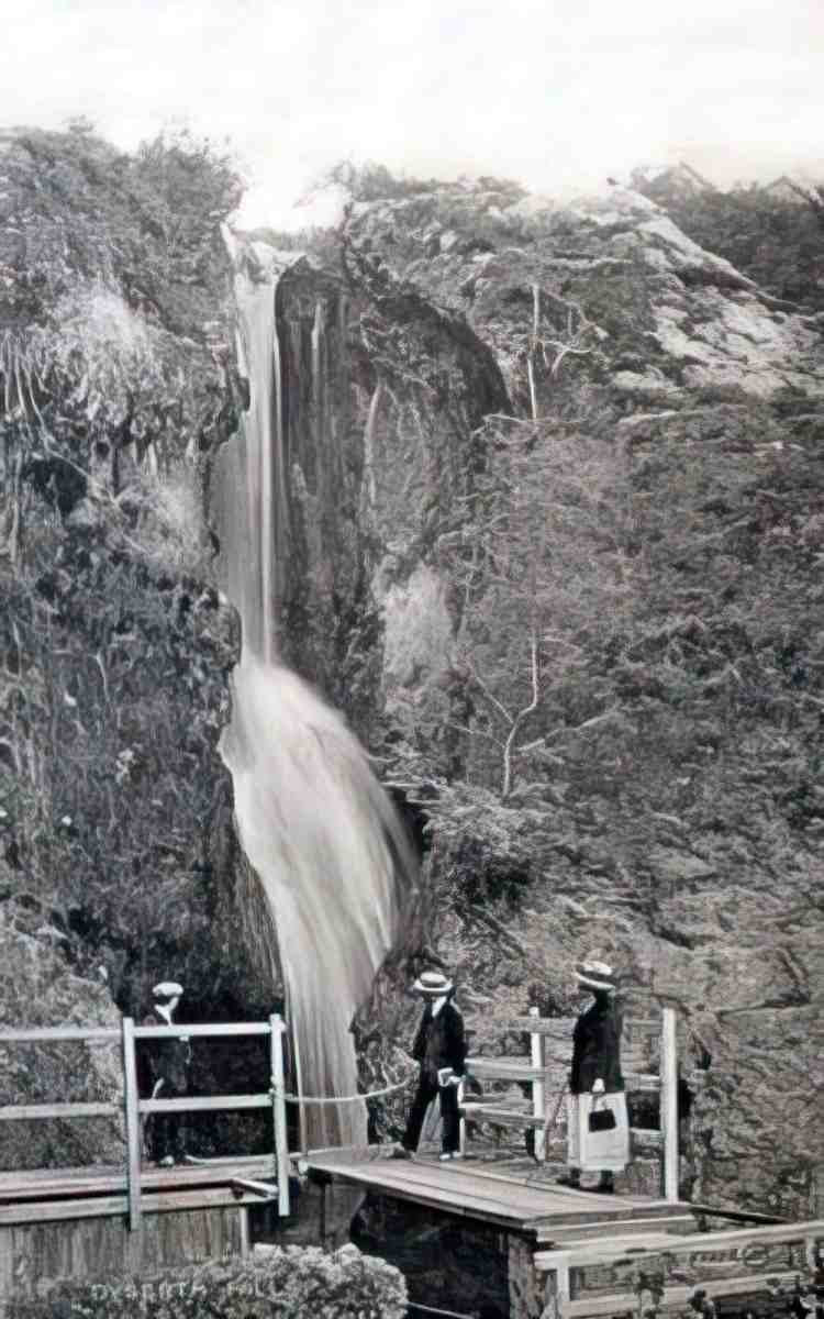 Flintshire Dyserth Falls II Vintage A4 Photo Print
