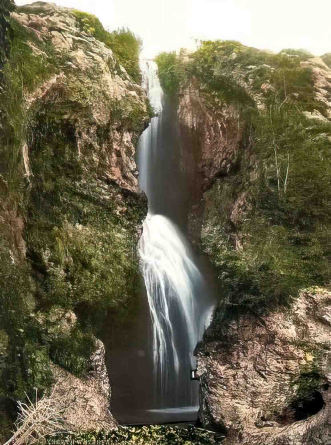 Flintshire Dyserth Falls Vintage A4 Photo Print