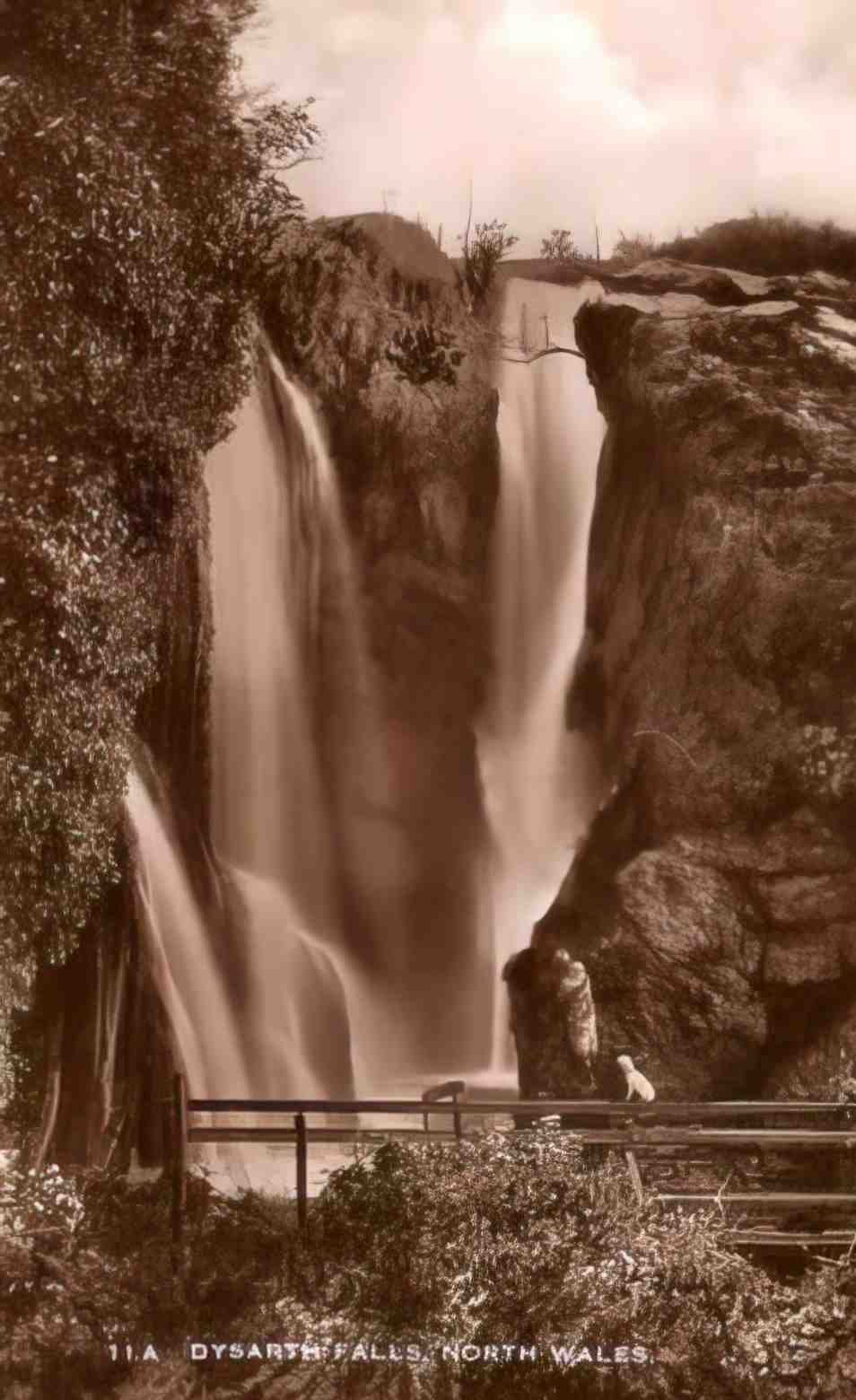 Flintshire Dyserth Falls courtesy of Matt Powell Vintage A4 Photo Print
