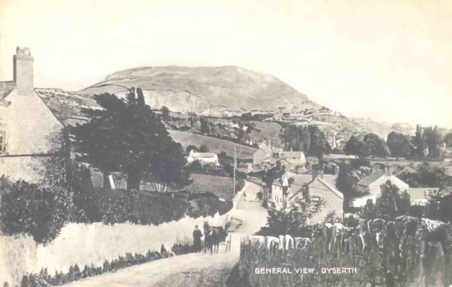 Flintshire Dyserth General view circa 1920s Vintage A4 Photo Print