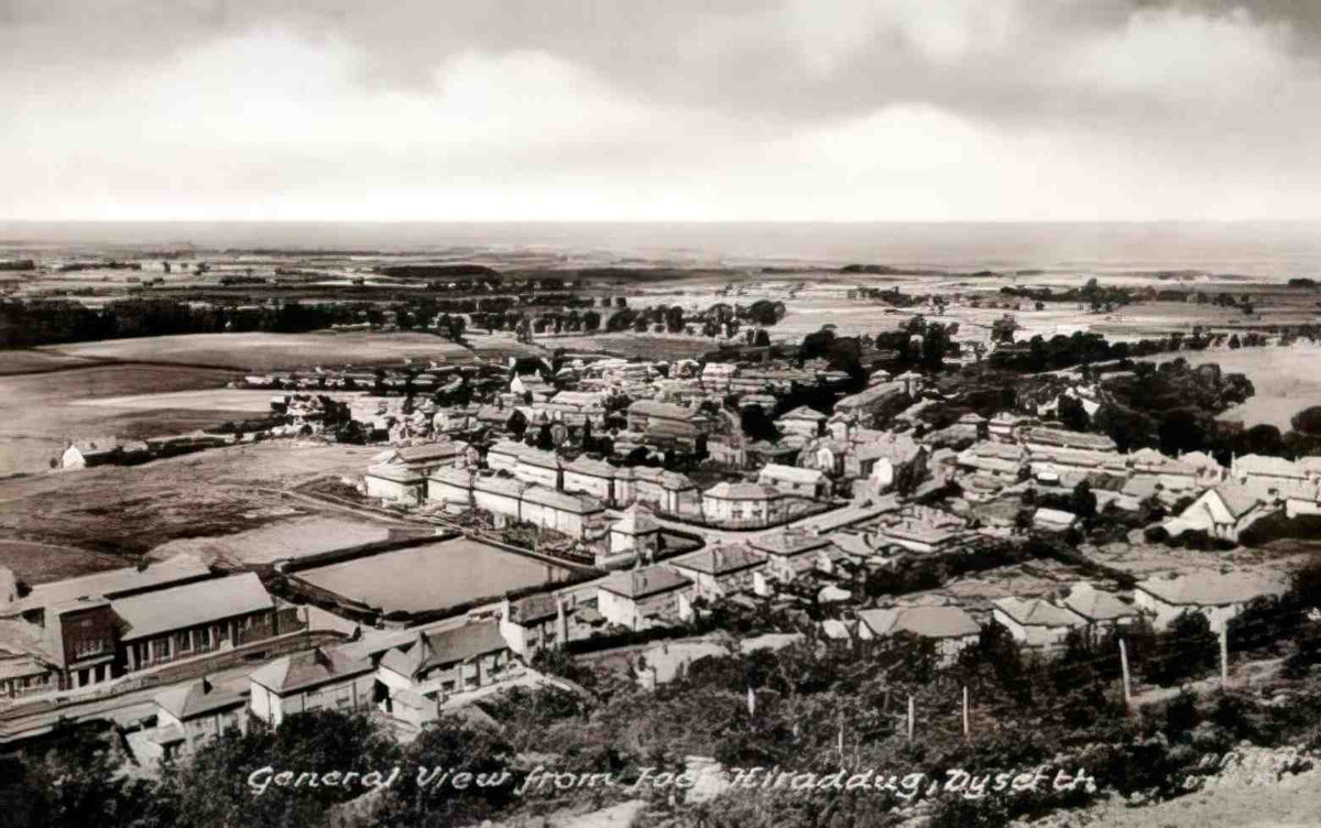 Flintshire Dyserth General view from Foel Hiraddug Vintage A4 Photo Print