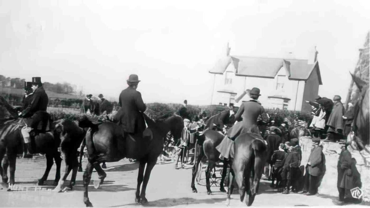 Flintshire Dyserth Hunt Meet Vintage A4 Photo Print
