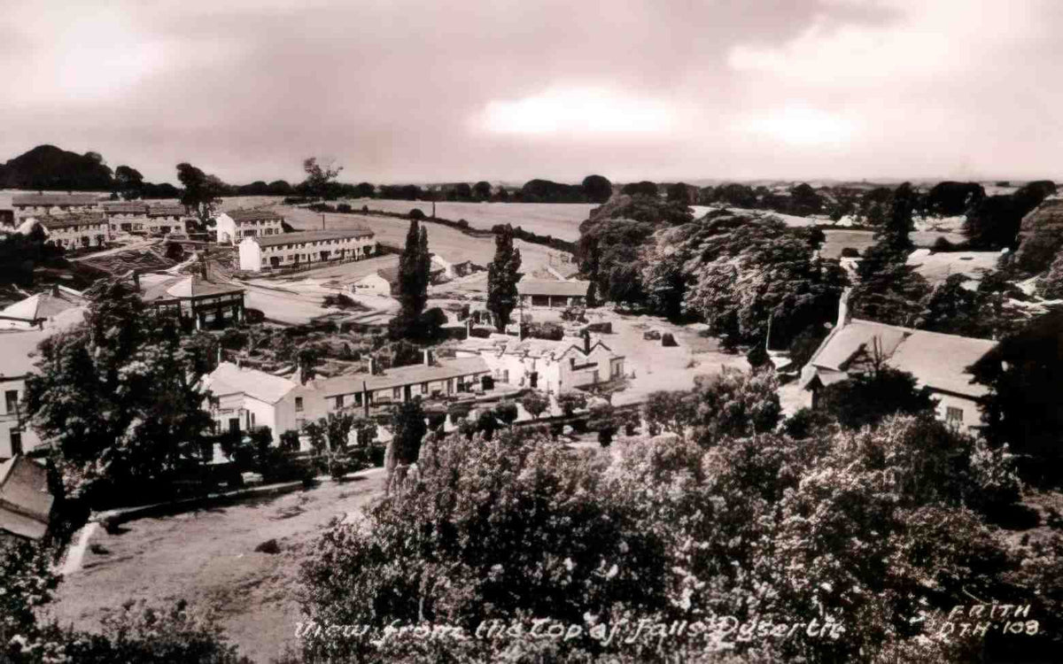 Flintshire Dyserth View from the top of Falls Vintage A4 Photo Print