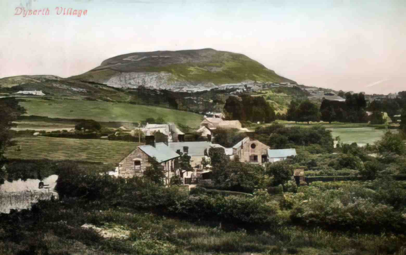Flintshire Dyserth Village 1900s Vintage A4 Photo Print