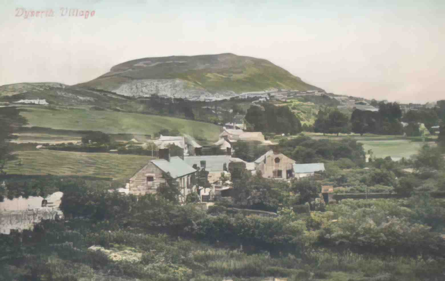 Flintshire Dyserth Village 1909 Vintage A4 Photo Print