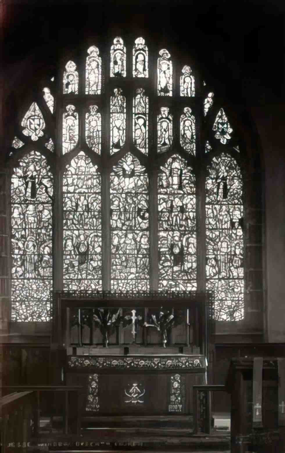 Flintshire Dyserth a Church Window Vintage A4 Photo Print