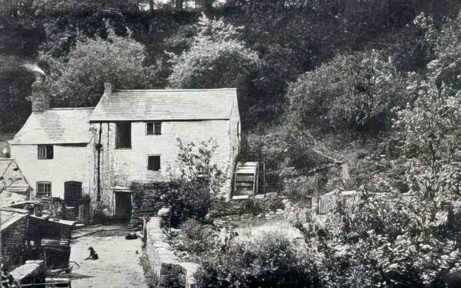 Flintshire Flint Mountain Coed y Cra Mill Vintage A4 Photo Print