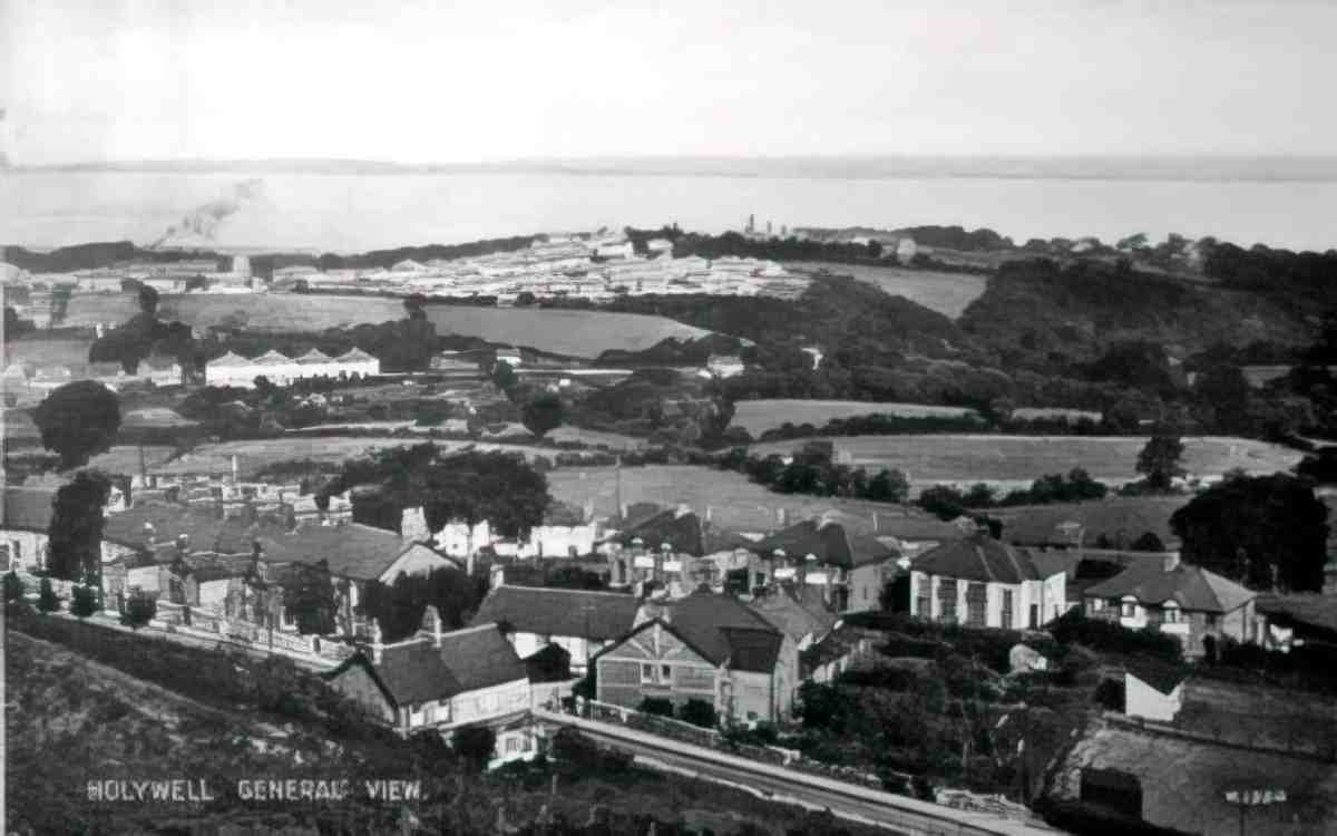 Flintshire Holywell General View Vintage A4 Photo Print