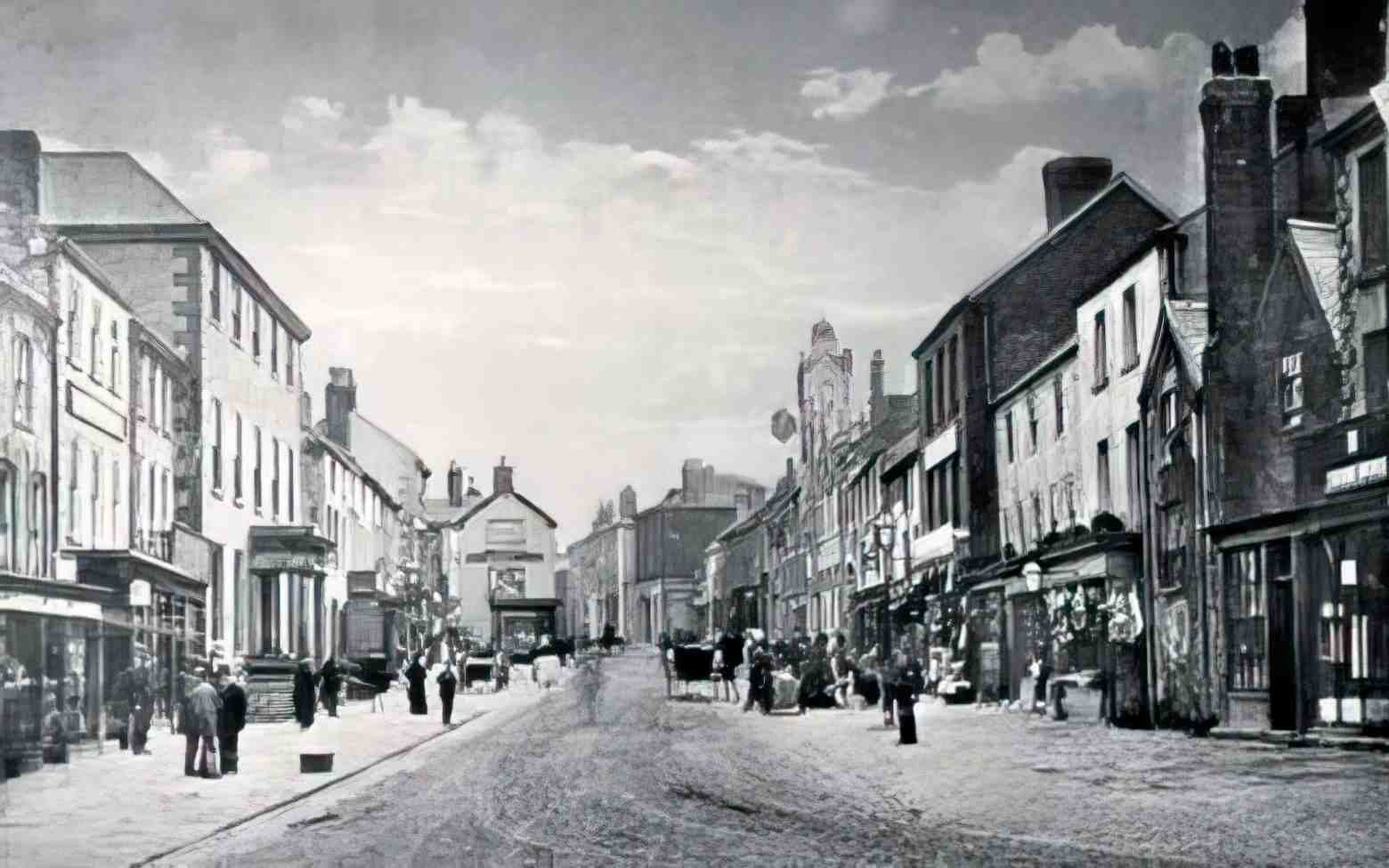 Flintshire Holywell High St II Vintage A4 Photo Print