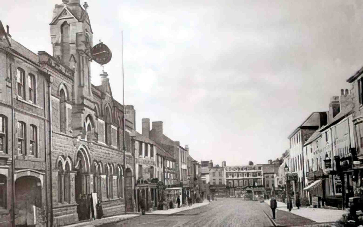 Flintshire Holywell High St Vintage A4 Photo Print