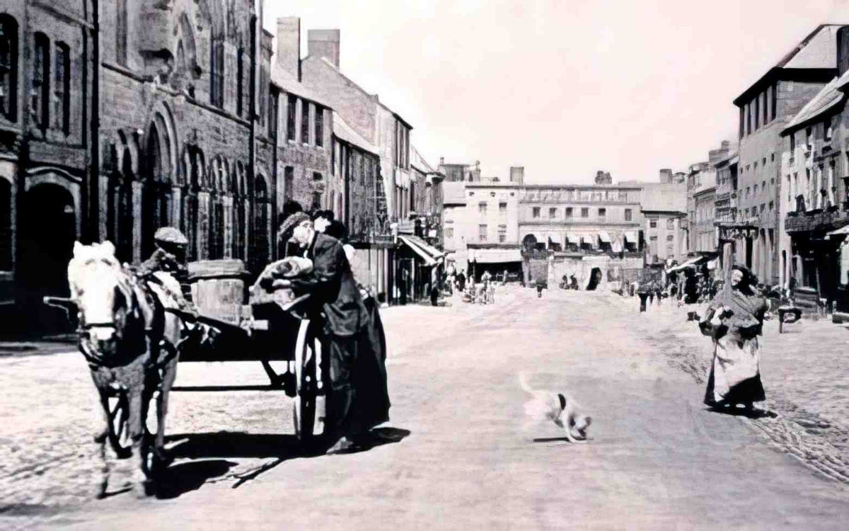 Flintshire Holywell High Street V Vintage A4 Photo Print