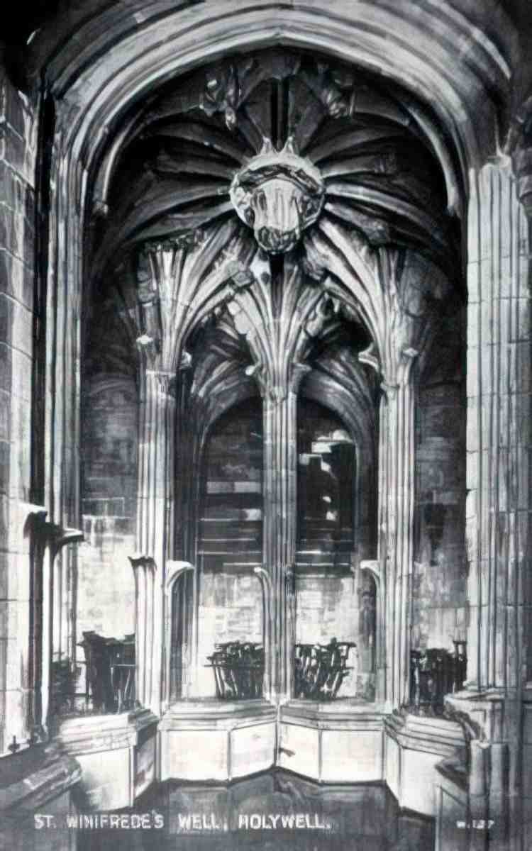 Flintshire Holywell St Winifreds Well III Vintage A4 Photo Print