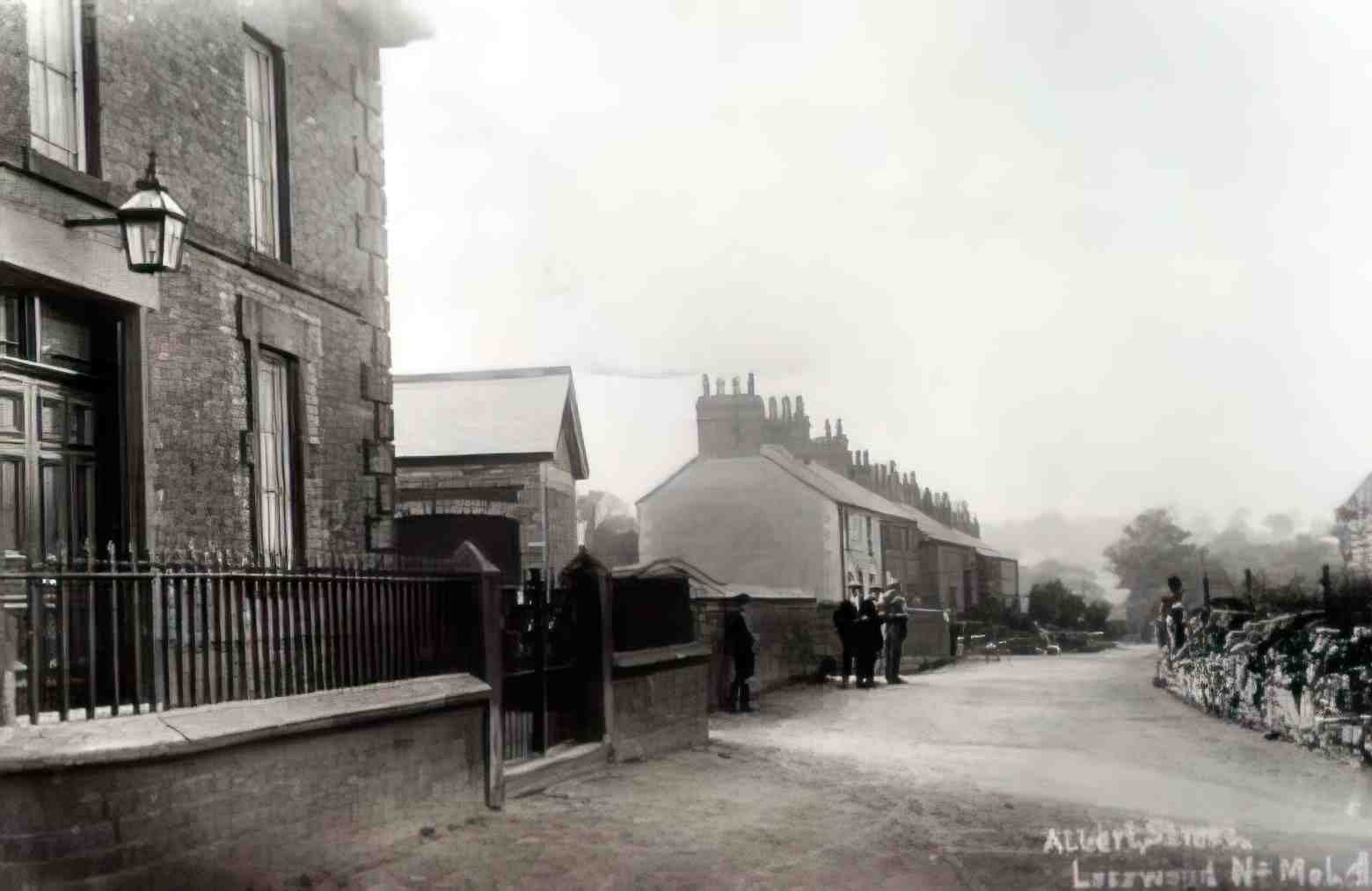 Flintshire Leeswood Albert Street Vintage A4 Photo Print