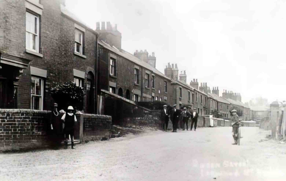 Flintshire Leeswood Queen Street Vintage A4 Photo Print
