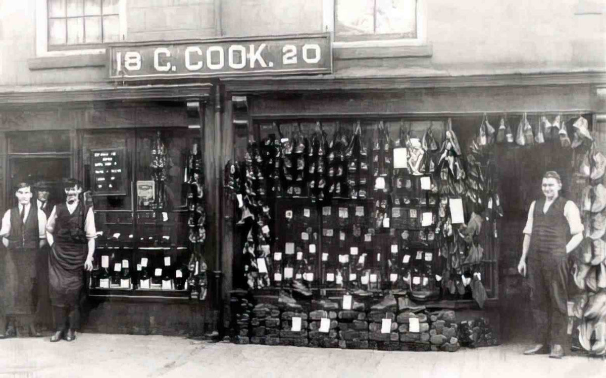 Flintshire Mold C Cook Shoe Shop Vintage A4 Photo Print