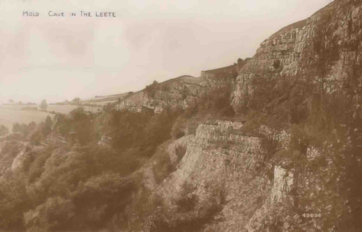 Flintshire Mold Cave in the Leete Vintage A4 Photo Print