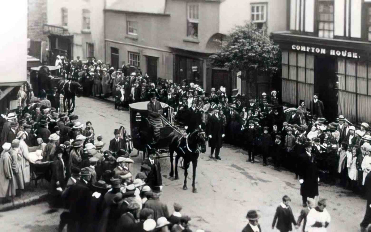 Flintshire Mold Funeral Vintage A4 Photo Print